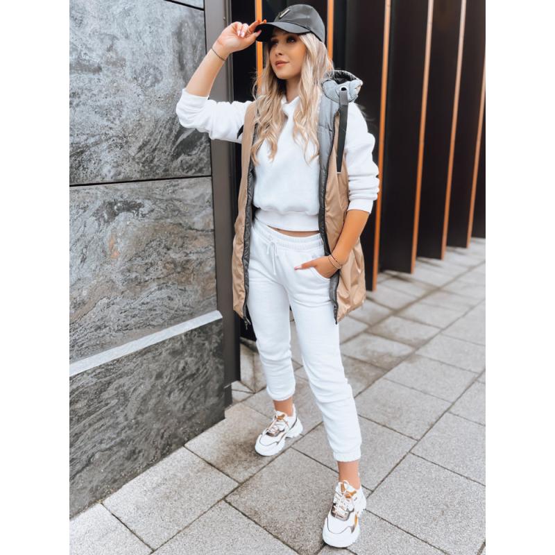 Tmavě šedá oboustranná dámská vesta ONADE