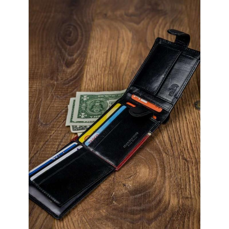 Kožená peněženka RFID ROVICKY 323L-RBA-D