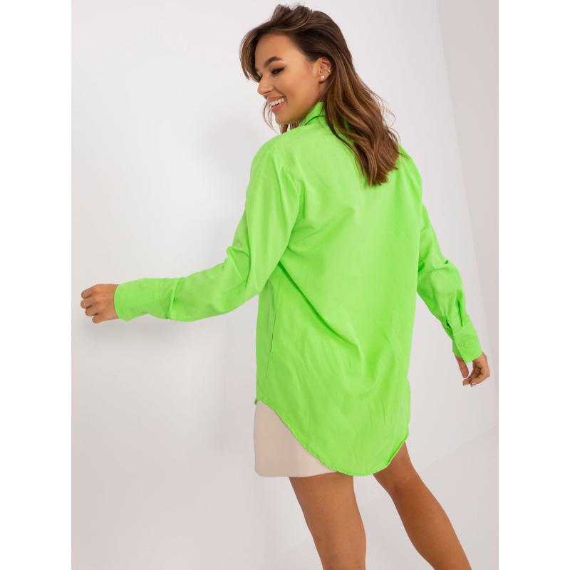 Női nagyméretű galléros ing MICHELA világoszöld