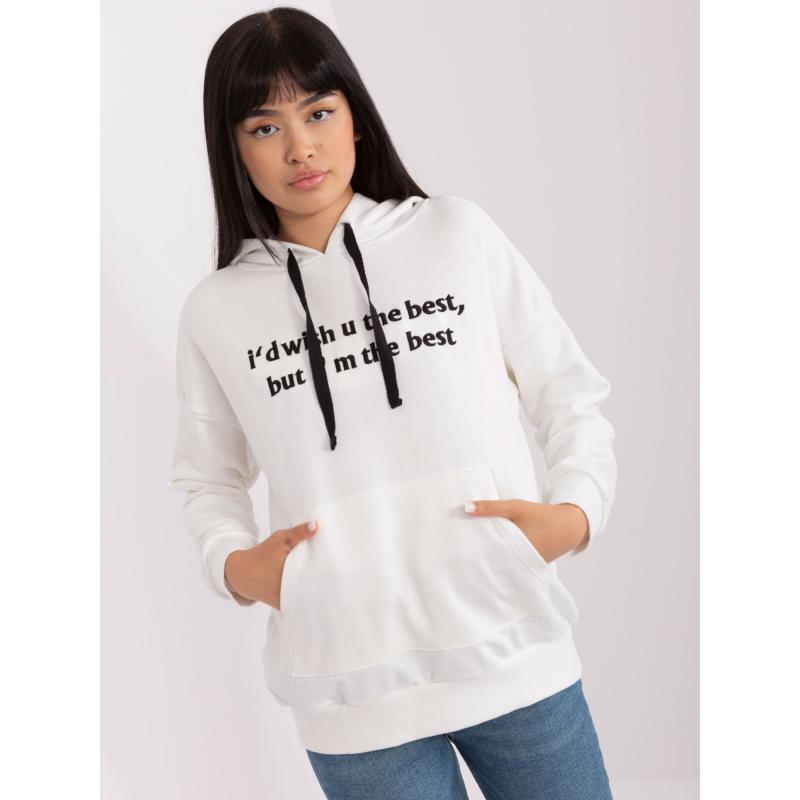 Női kapucnis pulóver DENISA ekrü