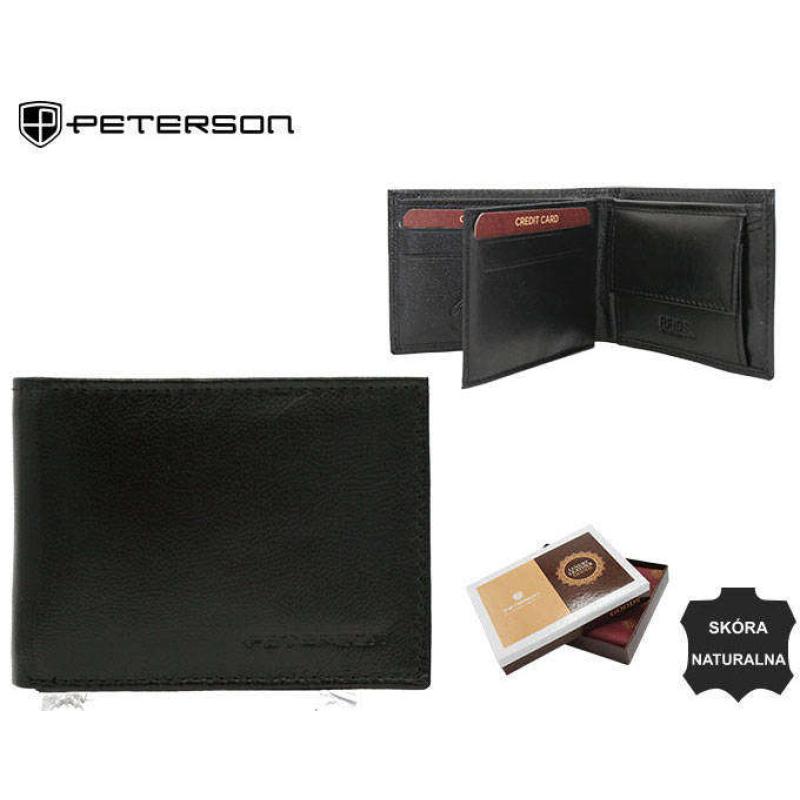 Dámska kožená peňaženka PTN RD-280-GCL čierna