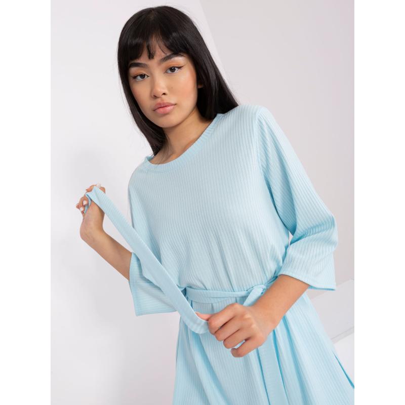 Dámský komplet s oversize halenkou MARTA světle modrý 