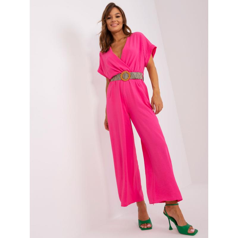 Dámsky overal s výstrihom MARIA tmavoružový