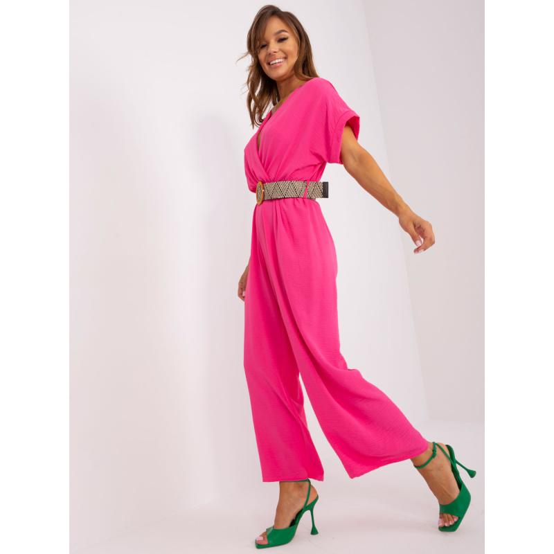 Dámsky overal s výstrihom MARIA tmavoružový