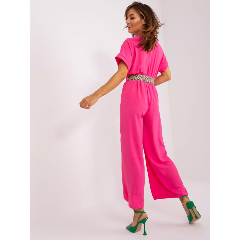 Dámsky overal s výstrihom MARIA tmavoružový