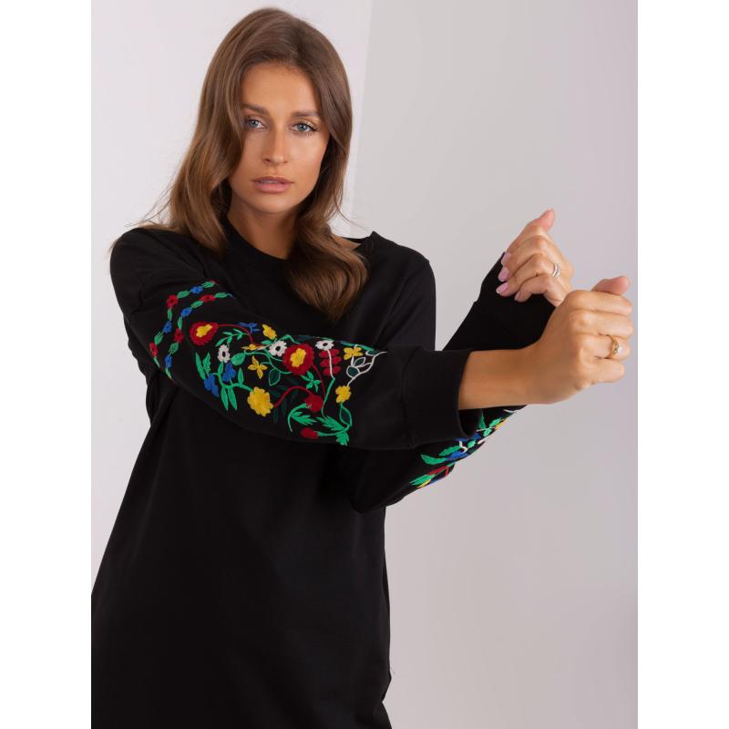 Női ruha zsebekkel RUE PARIS fekete