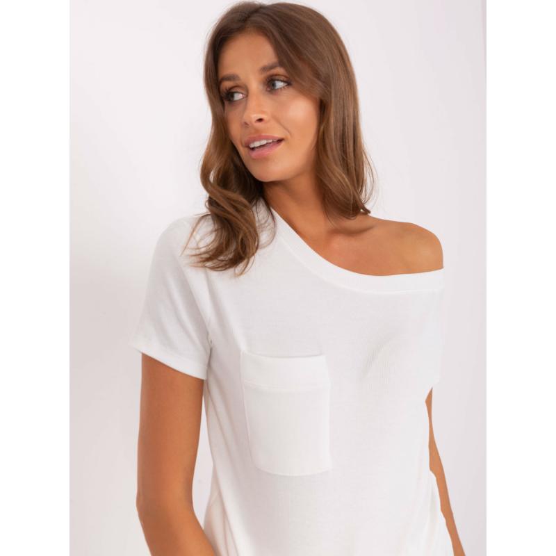 Dámská halenka s kapsou OCH BELLA ecru 