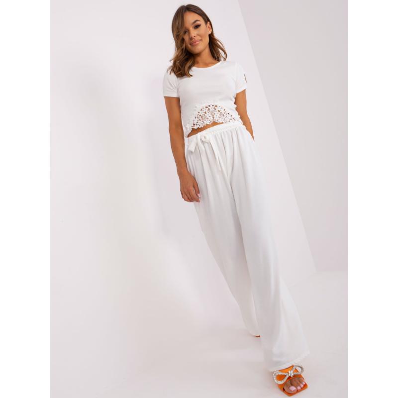 Dámské kalhoty OCH BELLA ecru