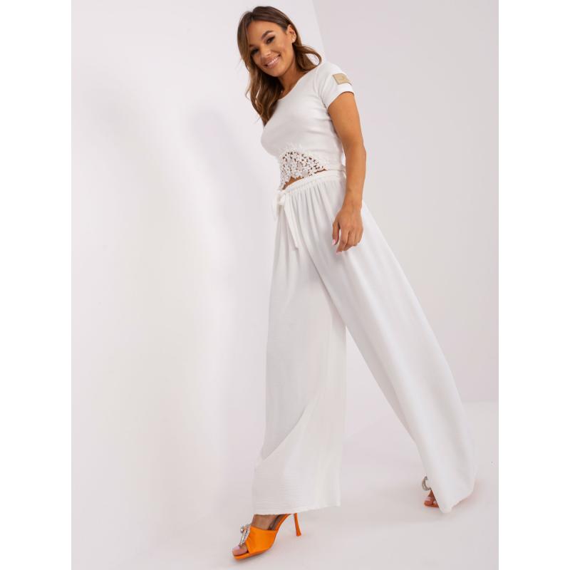 Dámské kalhoty OCH BELLA ecru