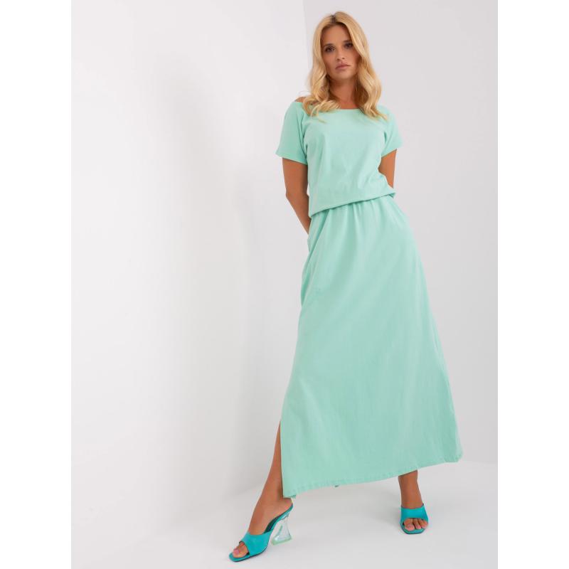 Női rövid ujjú ruha EVERA menta