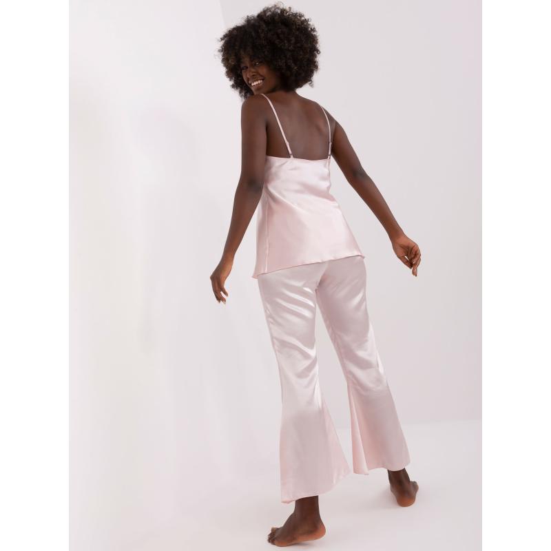 Női pizsama nadrággal ZHANNA világos rózsaszín