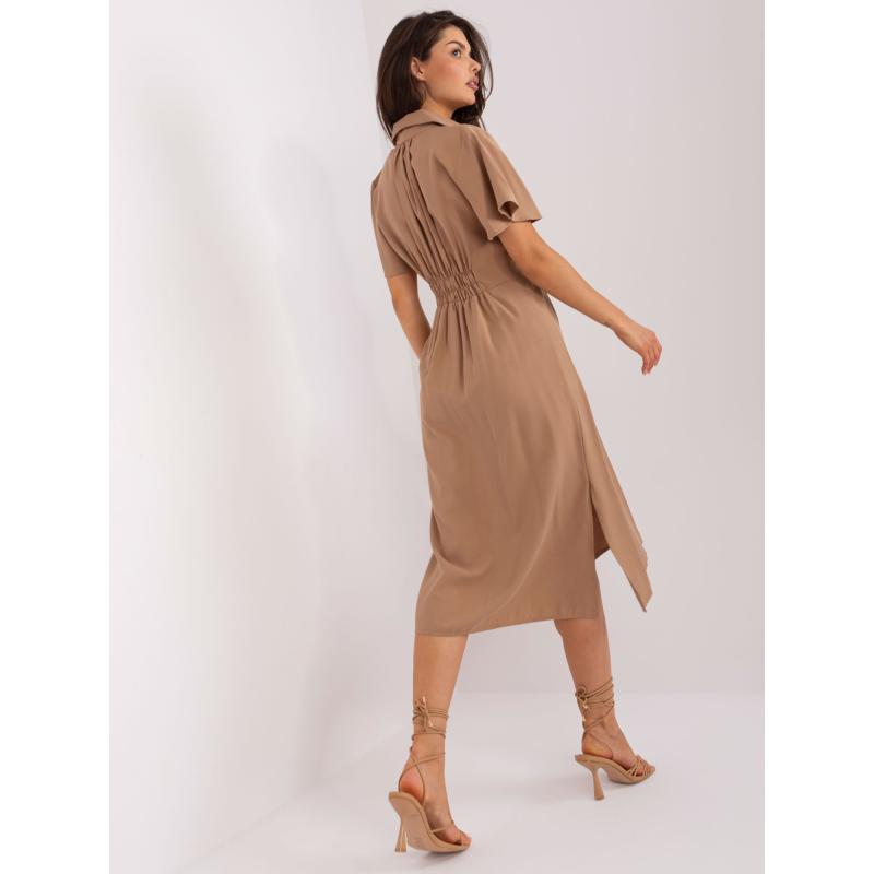 Női midi ruha ZULUNA barna
