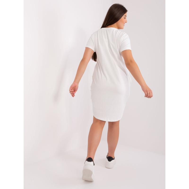 Női plus size ruha BIOKA ecru