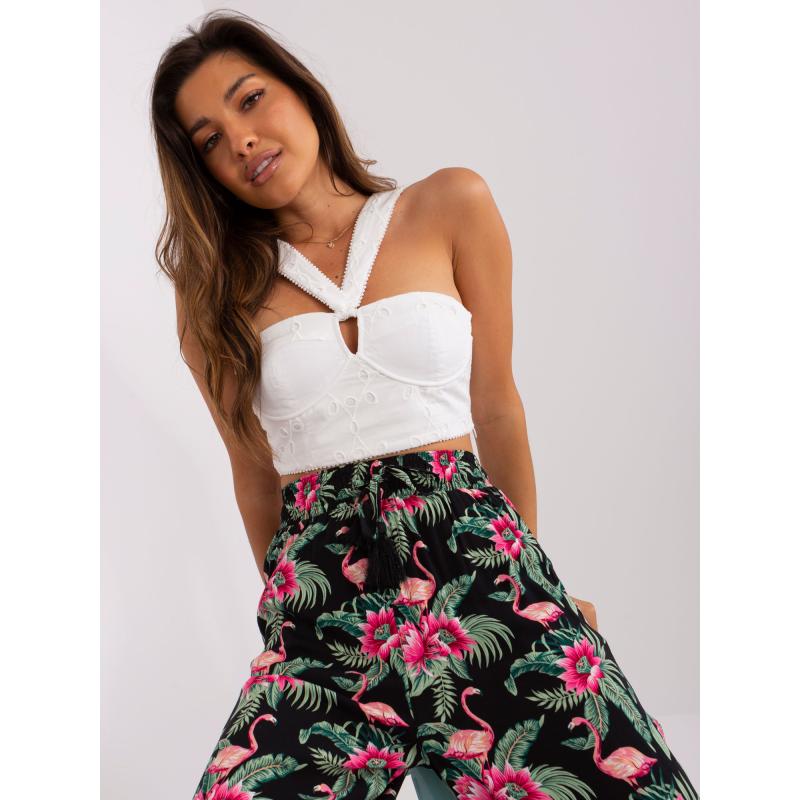 Női palazzo nadrág SUBLEVEL fekete