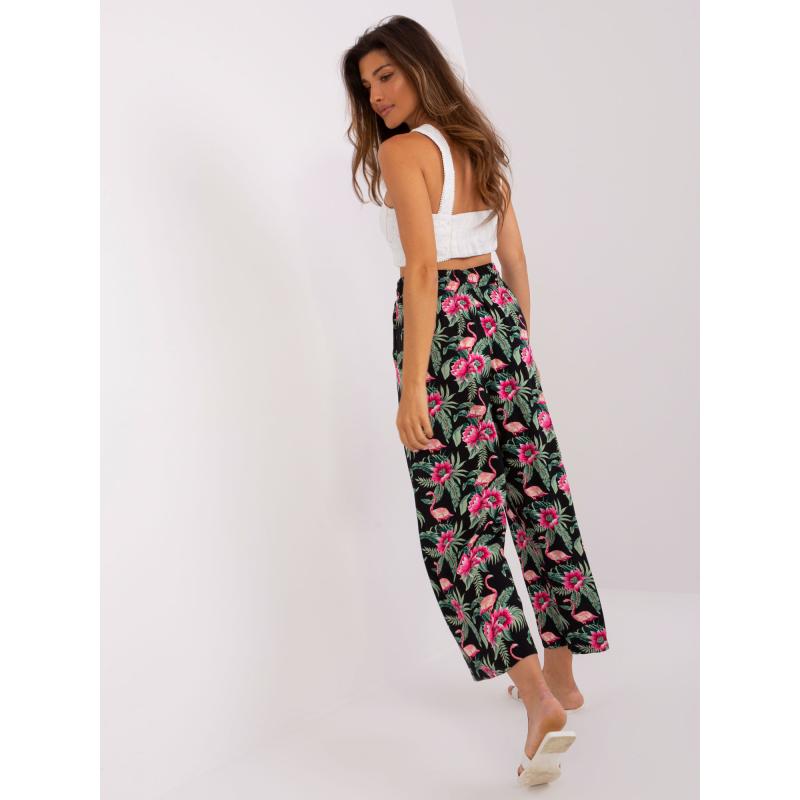 Női palazzo nadrág SUBLEVEL fekete