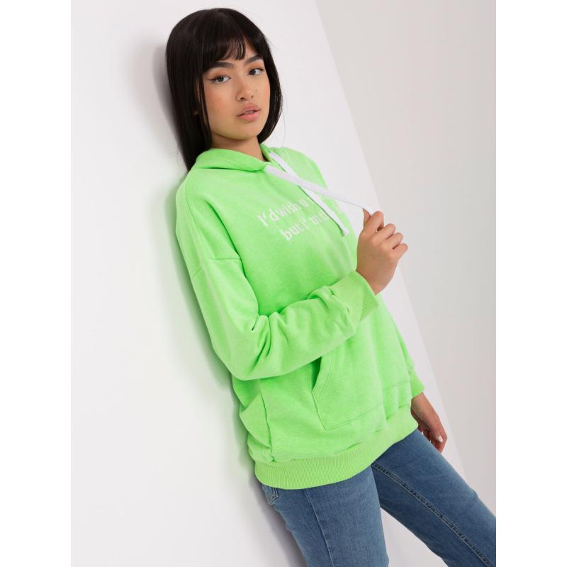 Dámska mikina s kapucňou MARIKA svetlozelená