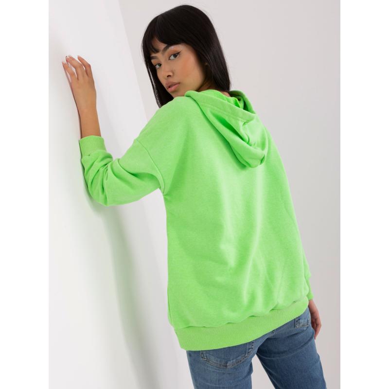 Dámska mikina s kapucňou MARIKA svetlozelená