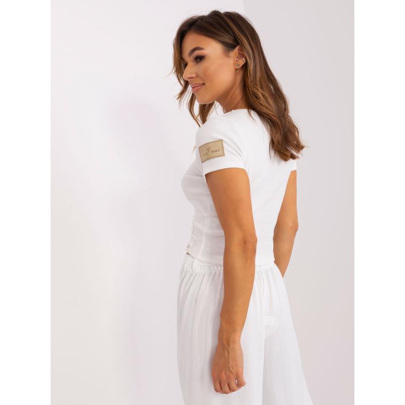 Dámská halenka s krajkou OCH BELLA ecru 