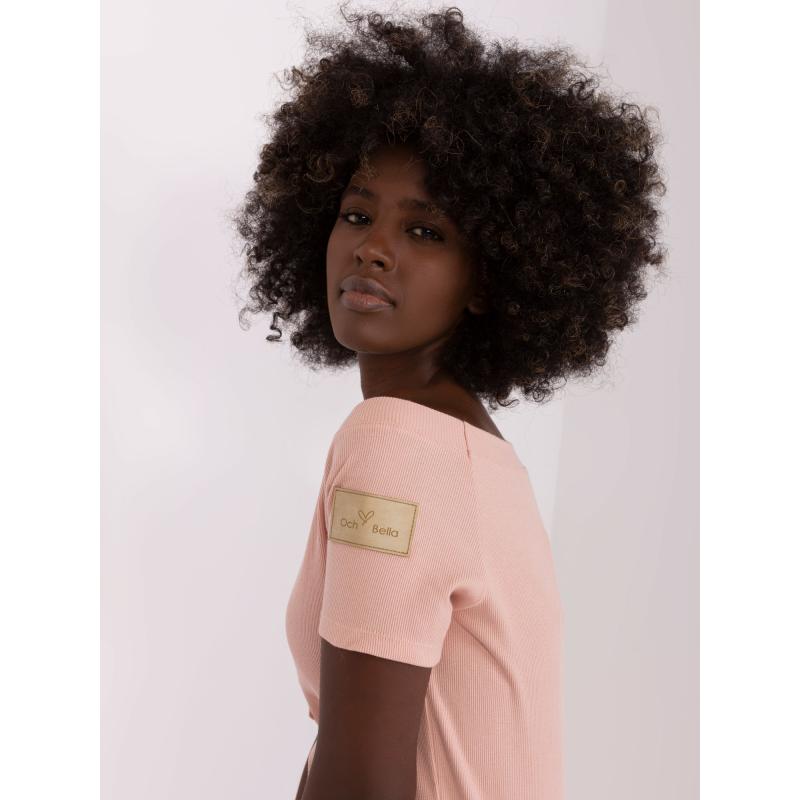 Dámská pruhovaná halenka OCH BELLA růžová 