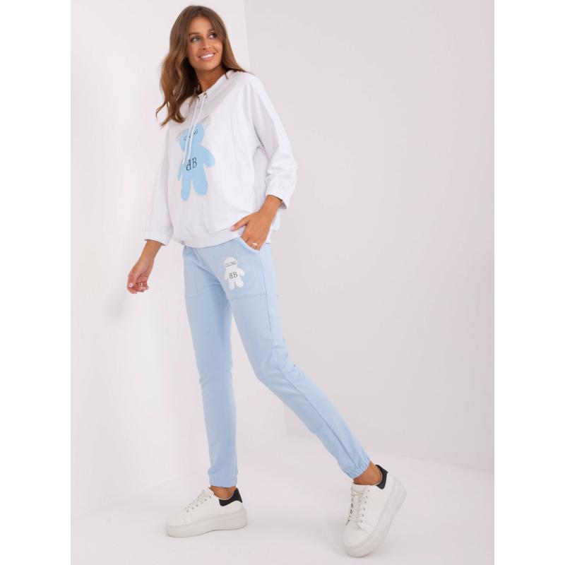 Női cru-printelt világoskék tréningruha