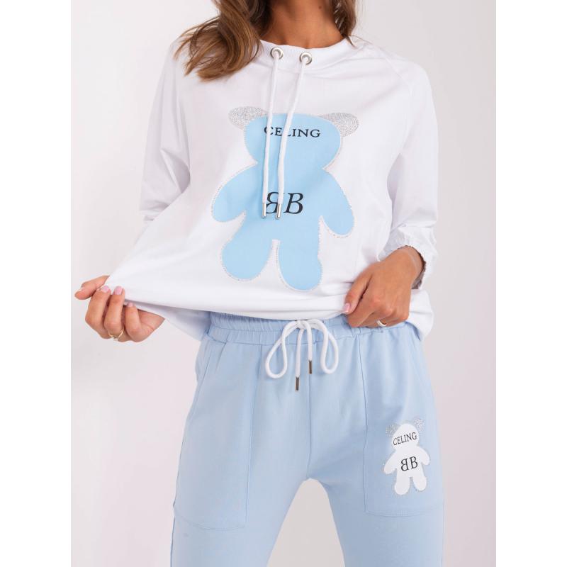 Női cru-printelt világoskék tréningruha