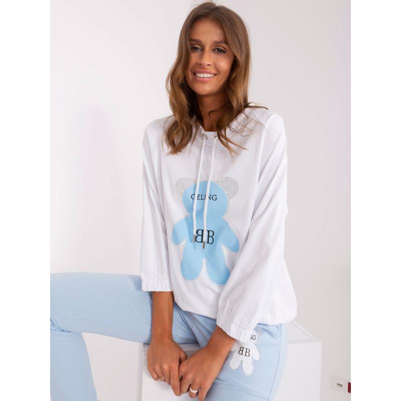 Női cru-printelt világoskék tréningruha