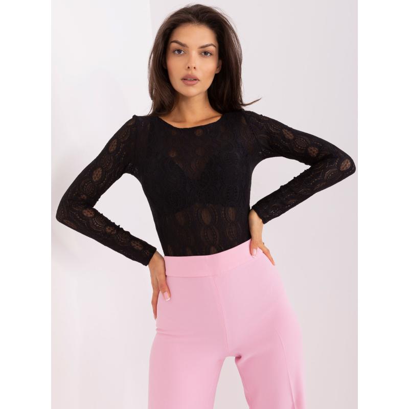 Dámské body s dlouhým rukávem JORGA černé 