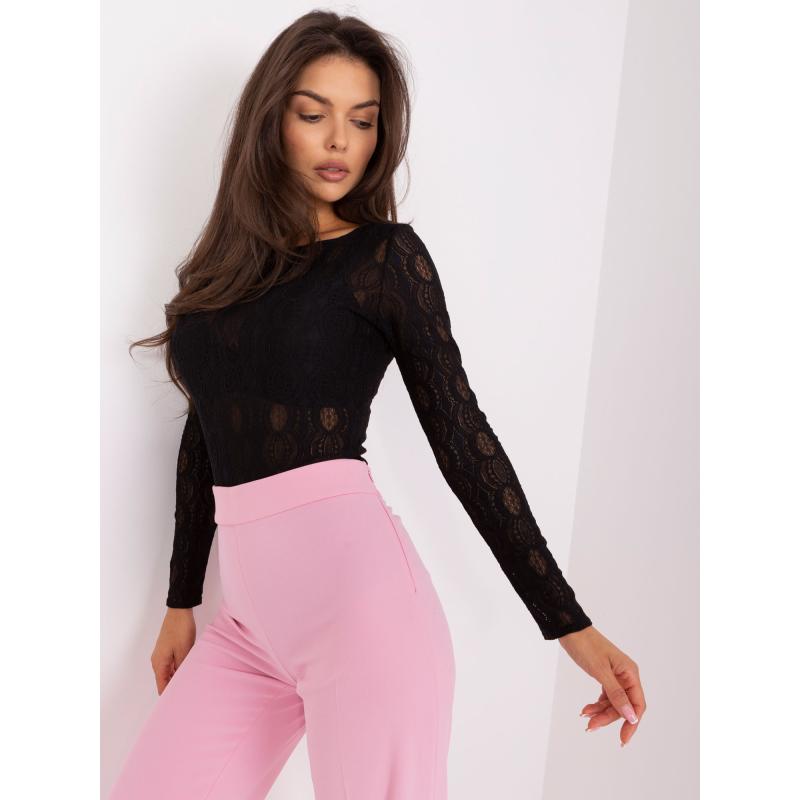 Dámské body s dlouhým rukávem JORGA černé 