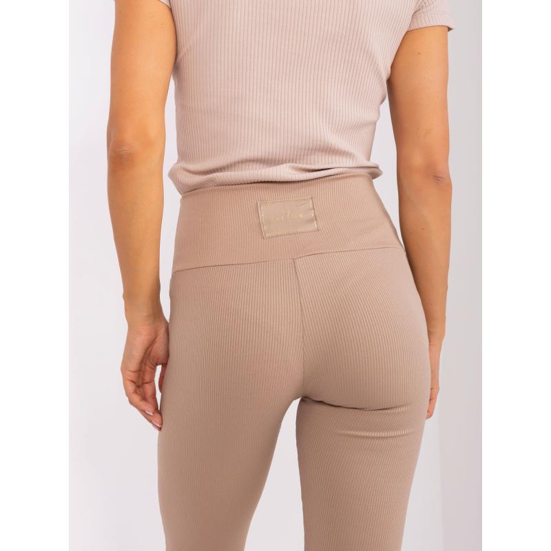 Dámské legíny s knoflíky OCH BELLA béžové 