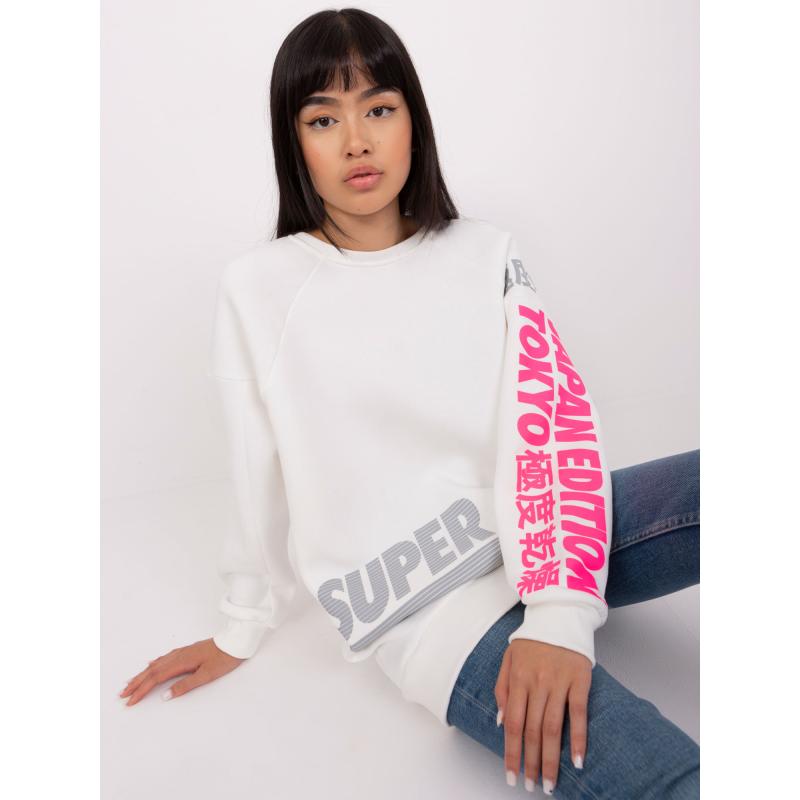 Dámská oversize mikina s potiskem ERIN ecru 