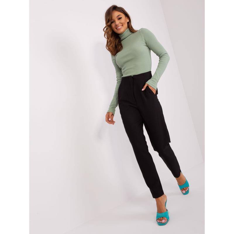 Női nadrág cipzárral OCH BELLA fekete