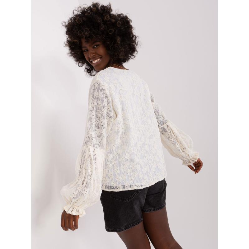 Dámská halenka s krajkou JANA ecru