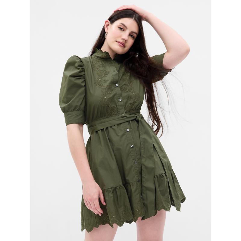 Mini ruha fodros ujjakkal