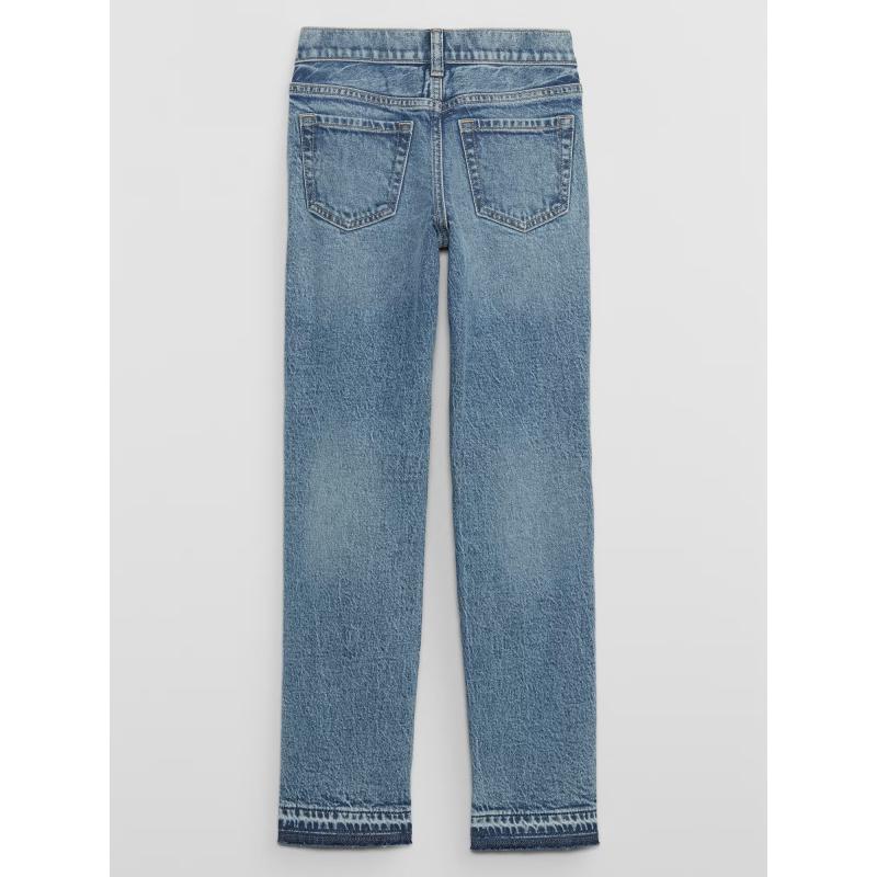 Detské džínsy s rovným stredným vzrastom