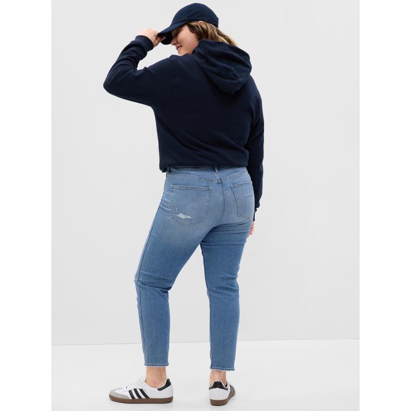 Úzke vintage džínsy s vysokým vzrastom