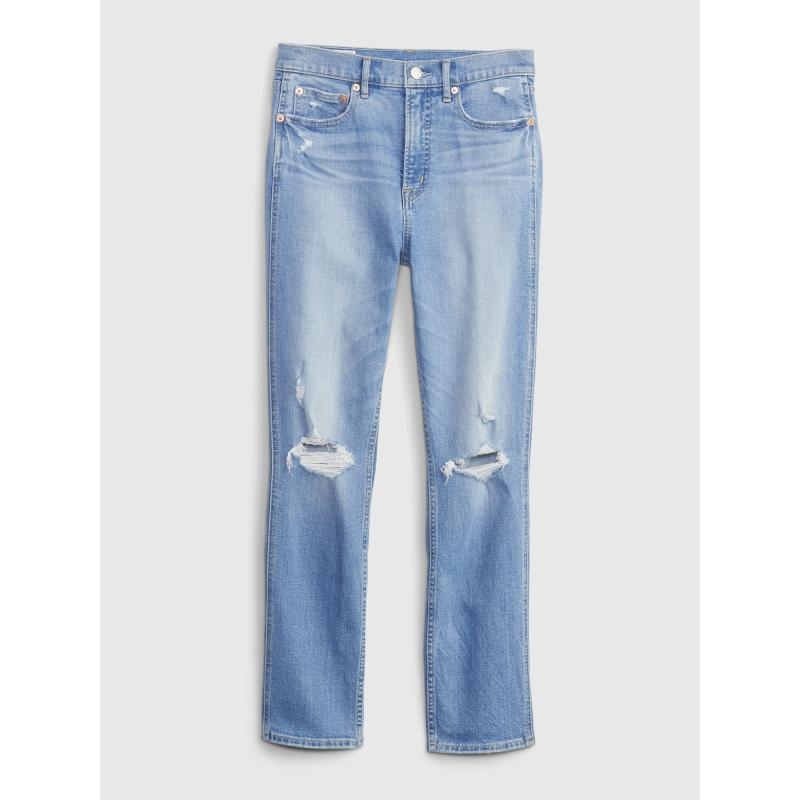 Úzke vintage džínsy s vysokým vzrastom