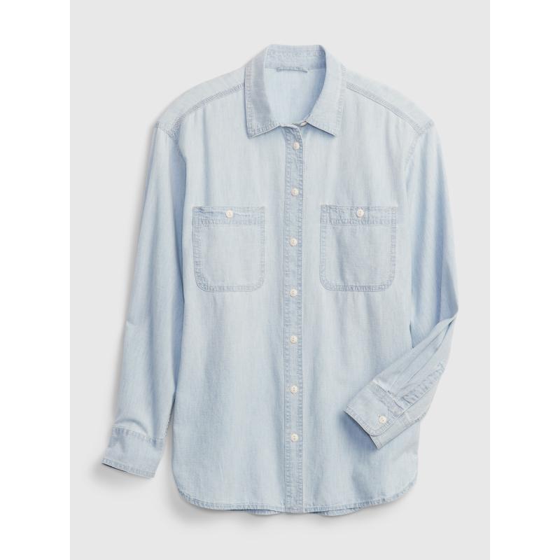 Denim póló chambray