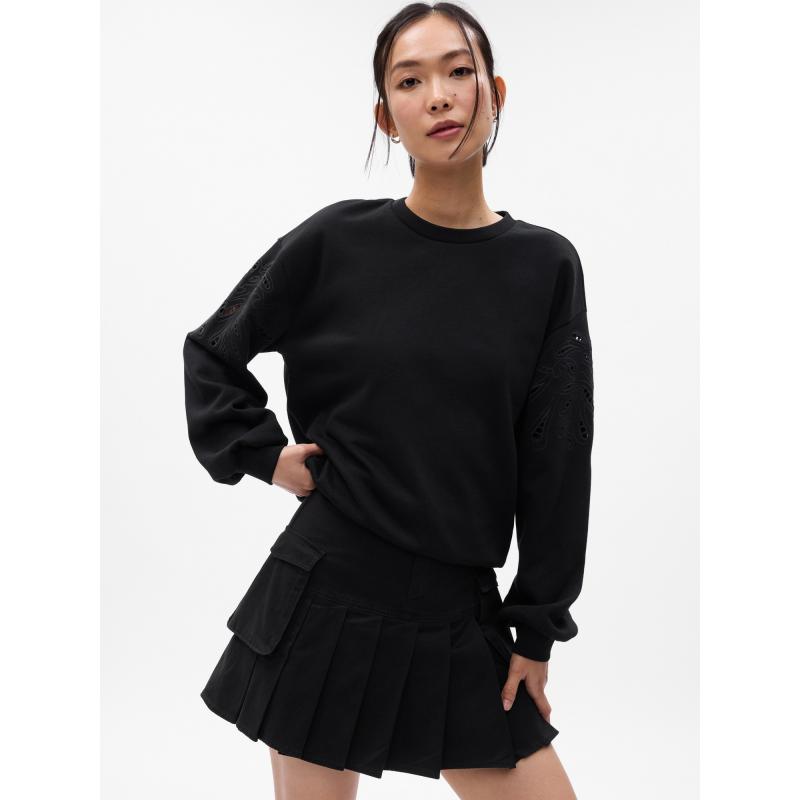 Mikina vintage soft crop