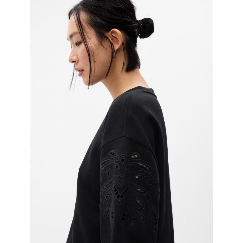 Vintage puha crop pulóver