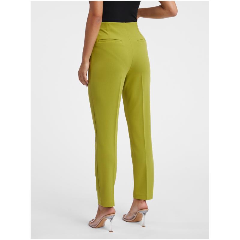 Zelené dámské kalhoty