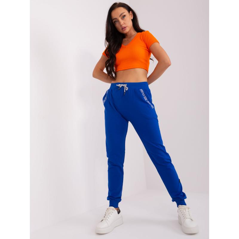 Dámské tepláky s kapsami OLA kobaltově modré 