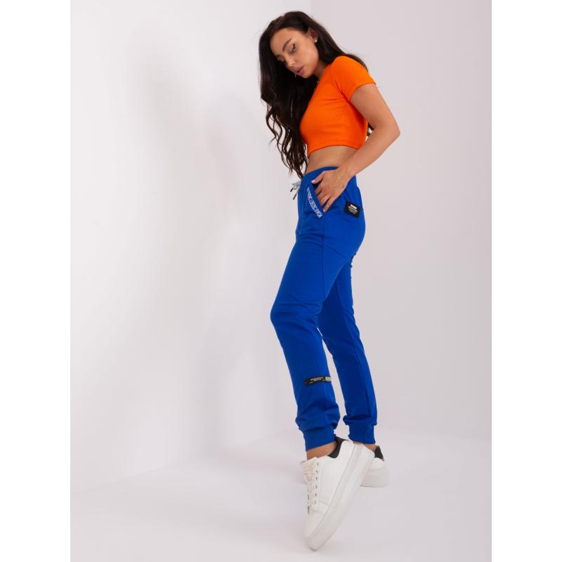 Dámské tepláky s kapsami OLA kobaltově modré 