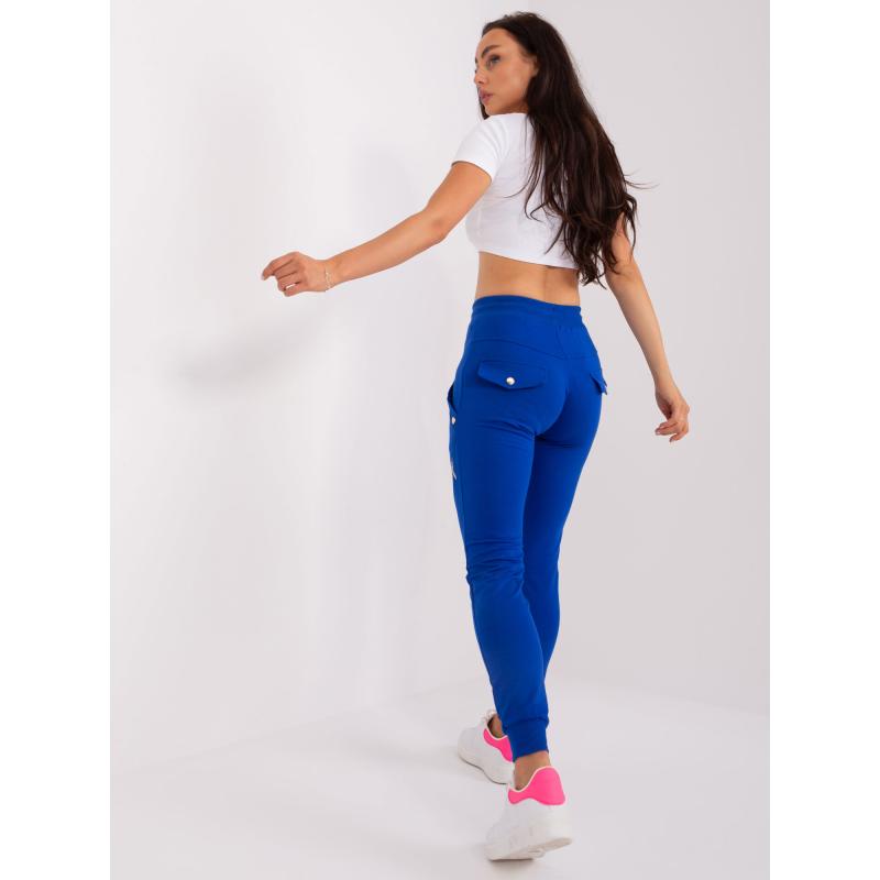 Női melegítőnadrág zsebekkel Kobaltkék