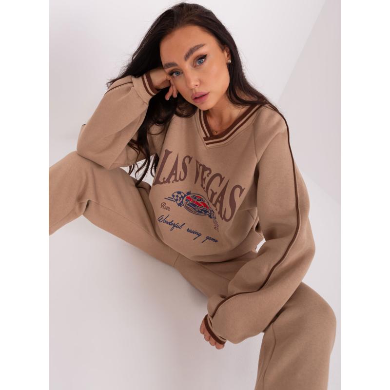 Női oversize szett RUMA sötét bézs