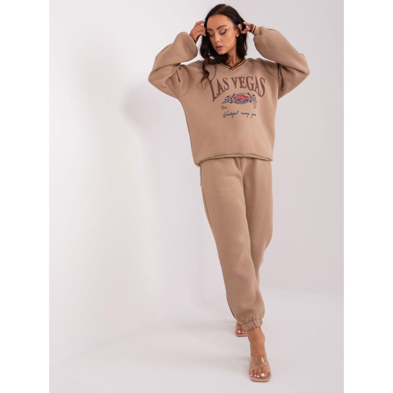 Női oversize szett RUMA sötét bézs