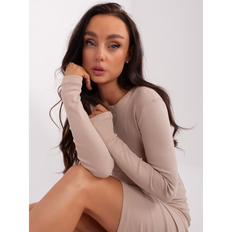 Női Lara RUE PARIS ruha világos bézs színű