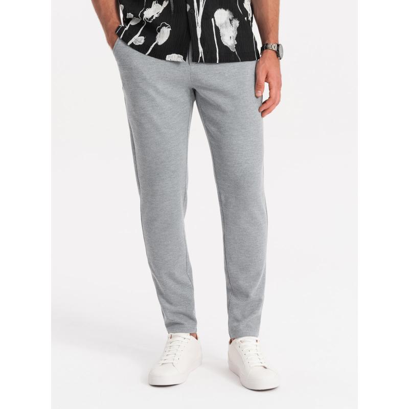 Pánské kalhoty V1 OM-PACP-0116 světle šedé