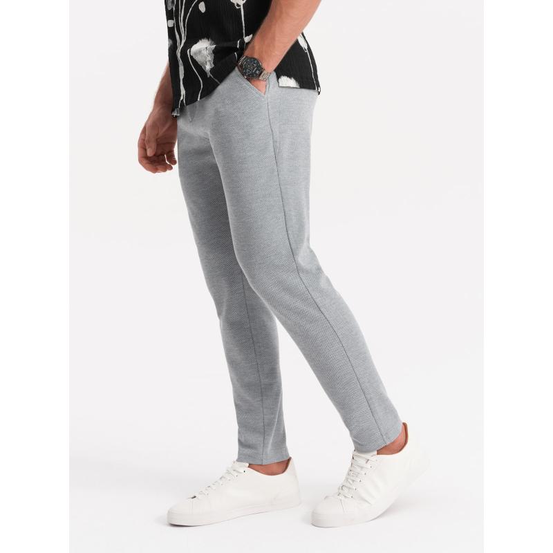 Pánské kalhoty V1 OM-PACP-0116 světle šedé