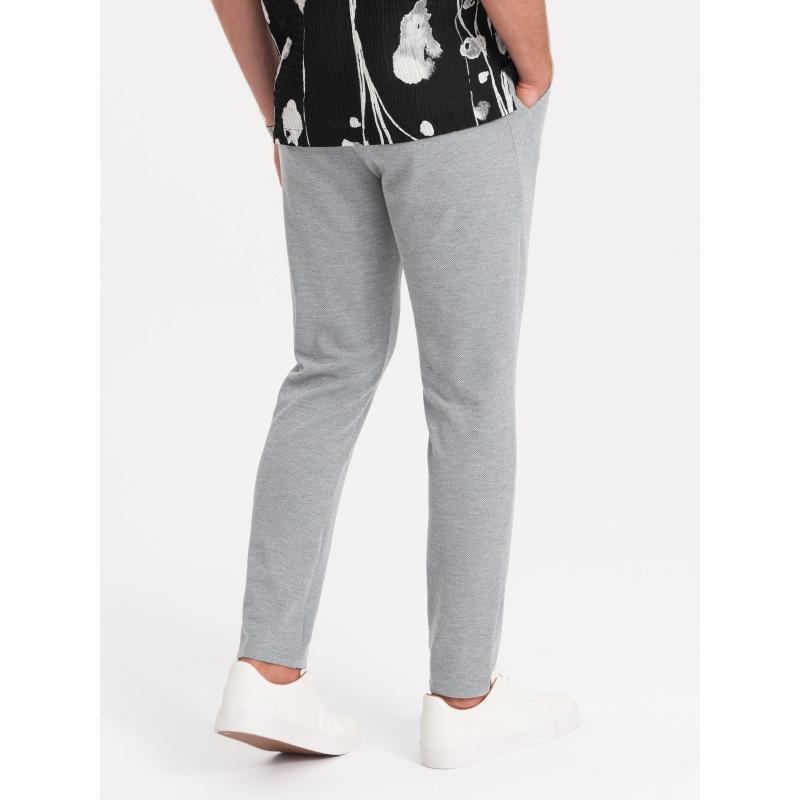 Pánské kalhoty V1 OM-PACP-0116 světle šedé