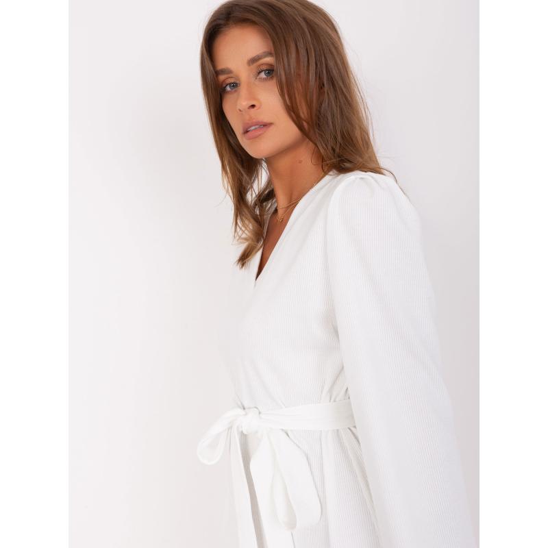 Dámské šaty s páskem RISSAH bílé 